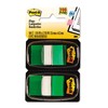 Post-it 680GN12 Marking Page Flags in Dispensers, Green, 50 Flags/Dispenser,