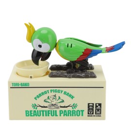 Beautiful Animal Shape Coin Saving Bank Electric Kids Bank Money Box Robotic Coin Toy Money Box Green