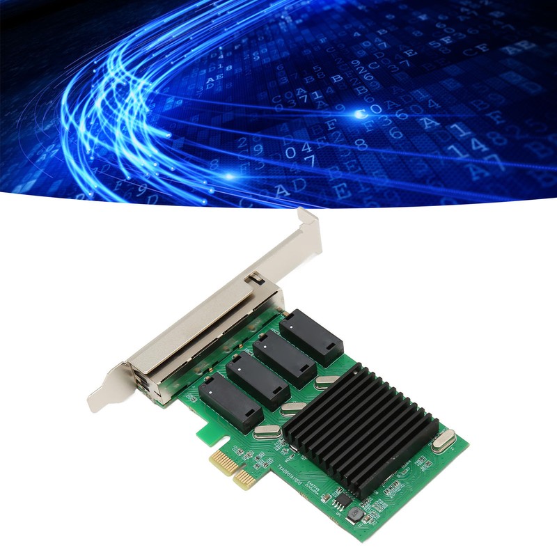 PCIe Network Card 10 100 1000Mbps NIC Controller Easy Installation
