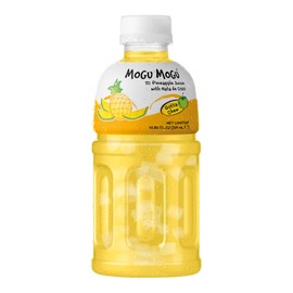 Mogu Mogu Fruit Juice with Nata De Coco, 10.82 Fl Oz (Pineapple, Pack of 24)