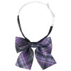 [Elerevyo] Plaid Uniform Pre-tied Knot Cute Colorful Bow Tie for