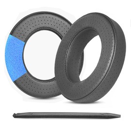 TaiZiChangQin Clear MG Earpads Replacement Compatible with Focal Clear/Elegia/Utopia/Stellia/Elex/Celestee Headphones Ear Pads Cushions Perforated Protein Leather Black