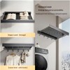 23.6in Width Retractable Clothes Drying Rack with Template, Wall Mounted