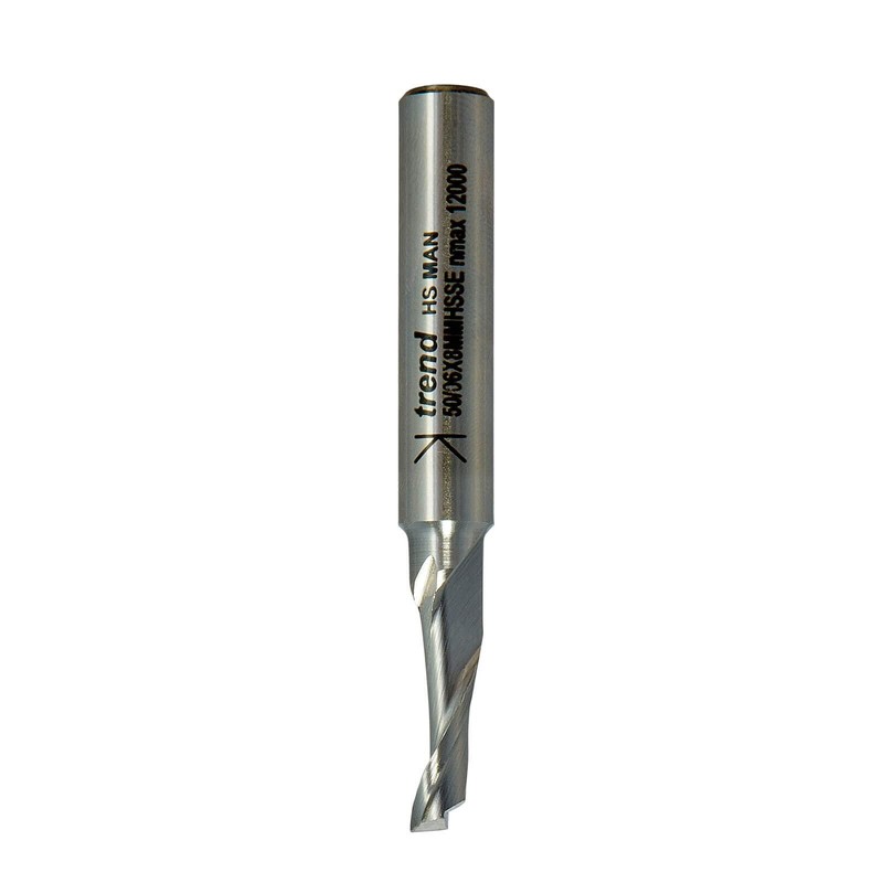 Trend Professional Helical Plunge Cutter, 8mm Shank, 6mm Cut Diameter