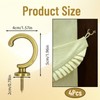 Curtain Tie Backs Hooks, Gold Tie Backs for Curtains, Vintage