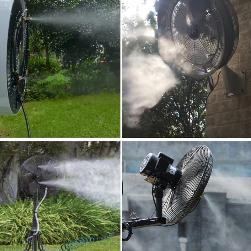 iRuiZhe Outdoor Fan Mist Cooling System Kit for Patio Fan