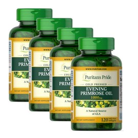 Puritans Pride Evening Primrose Oil 1000mg with GLA softgel Puritans Pride Evening Primrose Oil GLA, 120 tablets, 4 pieces / 퓨리탄스프라이드 이브닝프림로즈오일 1000mg 위드 GLA 소프트젤 Puritans Pride Evening Primrose Oil GLA, 120정, 4개