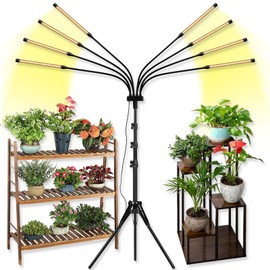 Grow Lights for Indoor Plants, Full Spectrum led Grow Light with Stand (5 arms)
