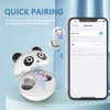 AMAFACE Panda - Auriculares inalámbricos con funda de carga IPX5,