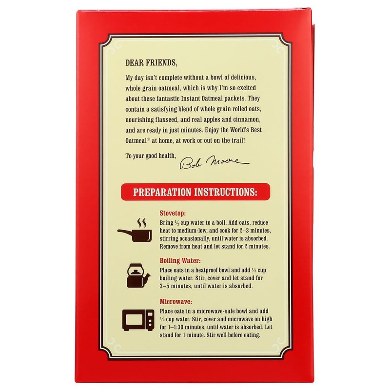 Bob's Red Mill, Apple Pieces & Cinnamon Oatmeal Packets