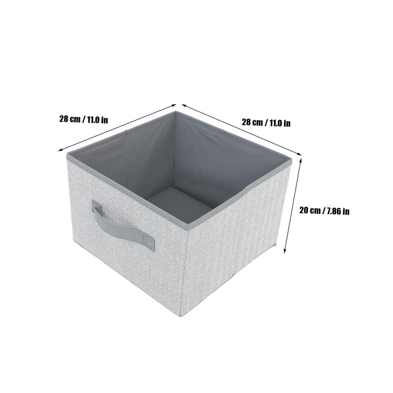 Ciieeo Transform Your Closet 2pcs Fabric Cube Storage Bins Multi-functional