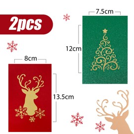 2 Sets Christmas Cutting Dies Christmas Tree Elk Die Cuts Embossing Machine Template Stencil Cut Dies for Christmas Card Making DIY Scrapbooking Craft Cards Photo Album Christmas Gifts Decor