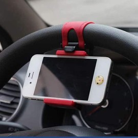 JQ Band-type car phone steering wheel holder phone holder / 밴드형 차량 자동차 핸드폰 핸들 거치대 핸드폰고정