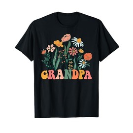 New GRANDPA Wildflower First Birthday & Baby Shower T-Shirt