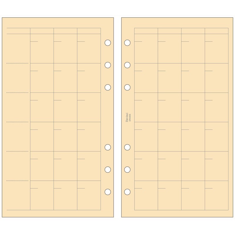 Raymei Fujii DR4405 Book Refill DaVinci Bamboo Paper Free Monthly