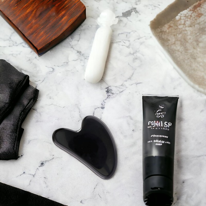 ROCKING GIFTS Obsidian Gua Sha Massager - 3 Minerals and