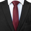 JEMYGINS Slim Men's Matte Tie Plain in Various Colours 6