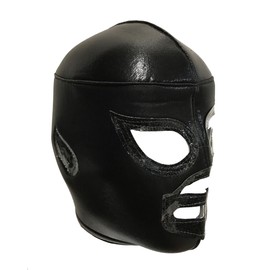 BLACK SHADOW Adult Lucha Libre Wrestling Mask (pro-fit) Costume Wear - Black