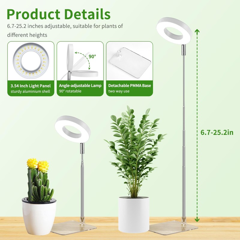 Brightown Plant Grow Light, LED Growing Light for Indoor Plants,