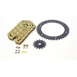 2004-2006 fits Yamaha YFS200 200 Blaster Gold O-Ring Chain & Black Sprocket 12/41 92
