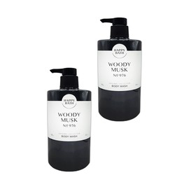 Happy Bath Large Capacity Moist Men's Travel Fresh Body Cleanser Original Woody Musk 910g 2pcs / 해피바스 대용량 촉촉한 남자 여행용 프레쉬 바디클렌저 오리지널 우디머스크 910g 2개