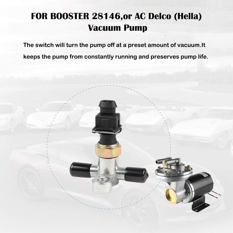 Dracarys 28146 Electric Brake Vacuum Pump Switch Brake Vacuum Switch