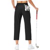 Ksmien Women's Golf Pants Lightweight High Waisted 7/8 Ankle Pant