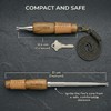 Pocket Bellows with Wooden Handle – Telescopic Fire Blower Tube,