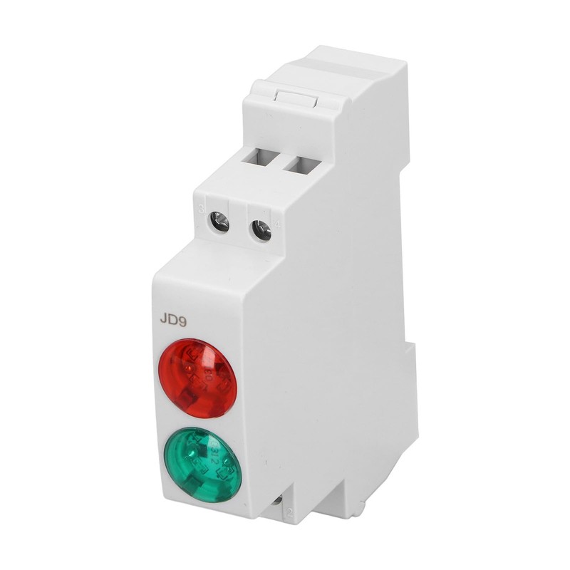 DIN Rail Mount LED Indicator LightRed Green Dual Colour PC