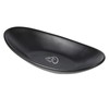 Bamyli Black Ring Key Dish for Hallways,Oval Trinket Dish Key