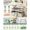 3-Layer Plastic Storage Organizer with Adjustable Dividers – Portable Craft