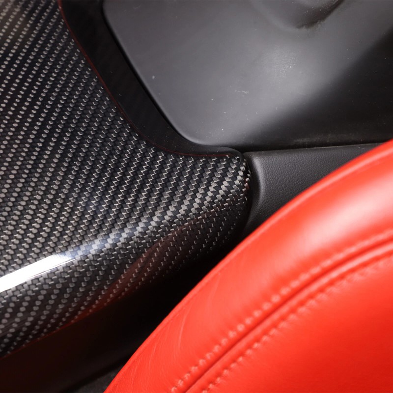 carcartrim-2022 REAL HARD Carbon Fiber Center Armrest Console Box Cover