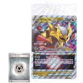 BB-Toy-Trades PKM Trading Card XXL Promo Card Giratina VStar 131/196 Lost Origin - English - Fullart Holo Mega Jumbo Oversize Single Card with BB-Toy-Trades Sleeve (Giratina EN)