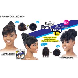 Freetress Equal Synthetic Bun and Bang - SPARK BUN BANG (1 Jet Black)