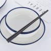 Buyer Star 5 Pairs Chopsticks Black Stainless Steel 304 18/10