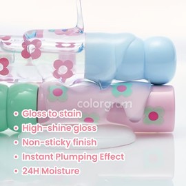 Colorgram - Labial Fruity Glass Tint 15 Satisfied Fig 3gr Morado