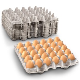 MT Products Egg Crates/Cartons Bulk Holds 30 Eggs - Pulp Fiber Material for Chicken Farm - Case of 140