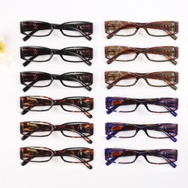 Gr8Sight 12 Pack Ladies Reading Glasses with Pattern Design for Women +1.25