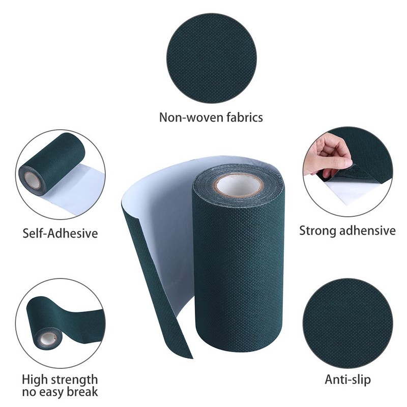 Cinta Adhesiva para Cesped Artificial, 5mx15cm Césped Artificial Cinta Verde