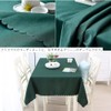 Forhomelife Tablecloth Christmas Green Solid Simple Rectangle 135×180cm Washable Quick-Drying