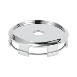 A ABSOPRO Universal Car Wheel Center Hub Cap Durable 65mm 2.56" Outside Diameter Vehicle Hub Covers Car Accessories Automotive Plastic Chrome Silver Tone