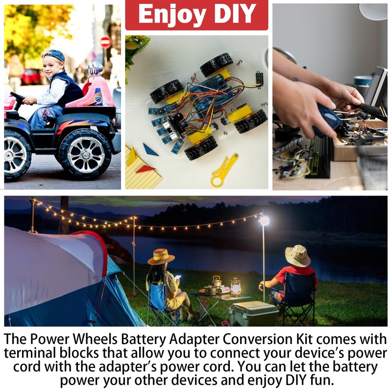 1Pack Power Wheel Adapter for Craftsman 20V Lithium Battery Adapter
