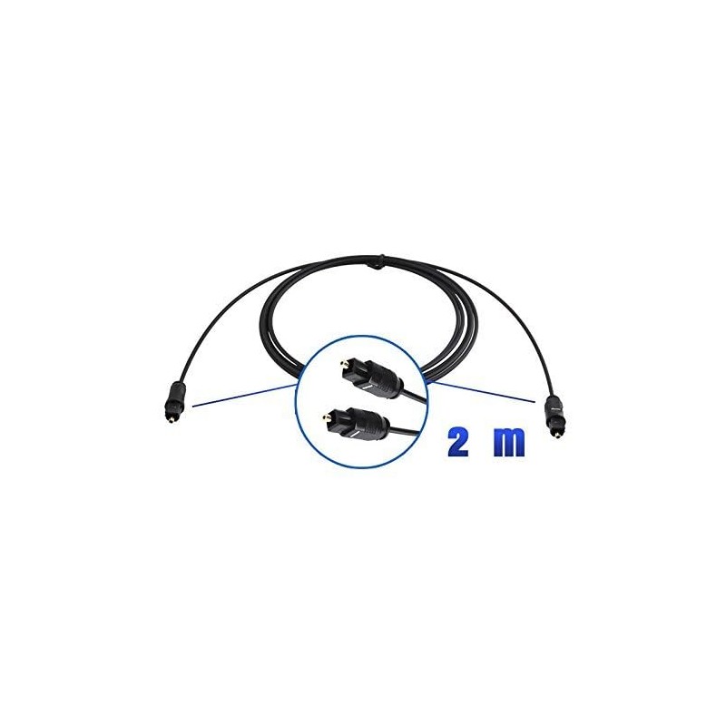 Goobay 51217 Optical Cable, Black, 2.2 mm Diameter, 1.5 m