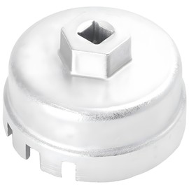 JacobsParts Oil Filter Removal Tool 64mm 14 Flute Wrench for Toyota, Lexus, Scion 1.8 Liter Engines, Silver