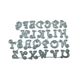 26 Capital Alphabet Metal Cutting Dies Set – Durable Letter Die Cuts and Embossing Stencils for Scrapbooking, Card Making, Paper Crafts, Albums, DIY Projects, and Decorative Crafts