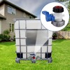 Nizirioo IBC Water Tank Universal Adapter: Container Flap Tap Stopcock