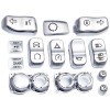 TrichTu Mount 13x Chrome Hand Control Switch Cap Button Cover