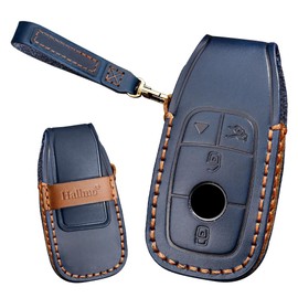 TECART Aluminium Alloy Car Key Case Cover Fits Toyota Aygo Yaris Corolla C-HR Camry GT86 GR Supra Prius Prado Mirai Key Cover Accessories Key Fob 2 Button Brown B