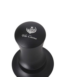 VIA CREMA Coffee Tamper Coffee Ground Press - Stylish Espresso Stamp as Barista Tamper, Contact Pressure Calibrated | 25lb Contact Pressure (54 mm)