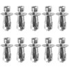 10 Set Expansion Nuts with Screws, M4 x 20mm Petal